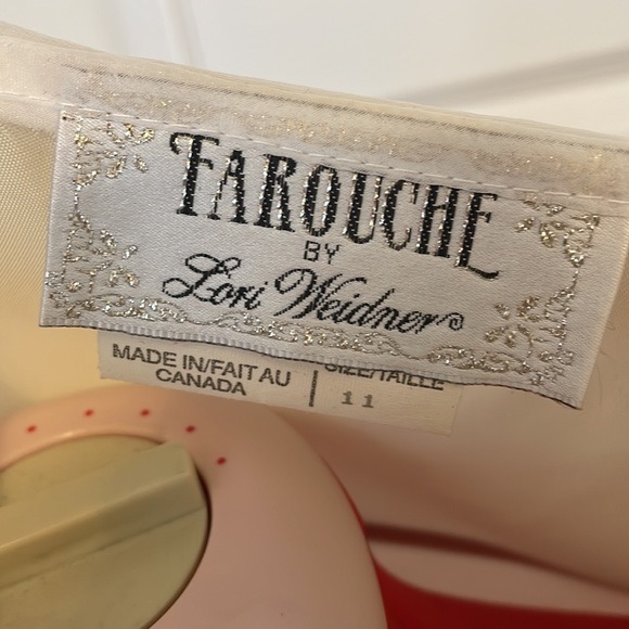 VTG 1990 Farouche by Lori Weidner Sheer Party Blouse Semi Fitted Size 11 - Picture 7 of 9